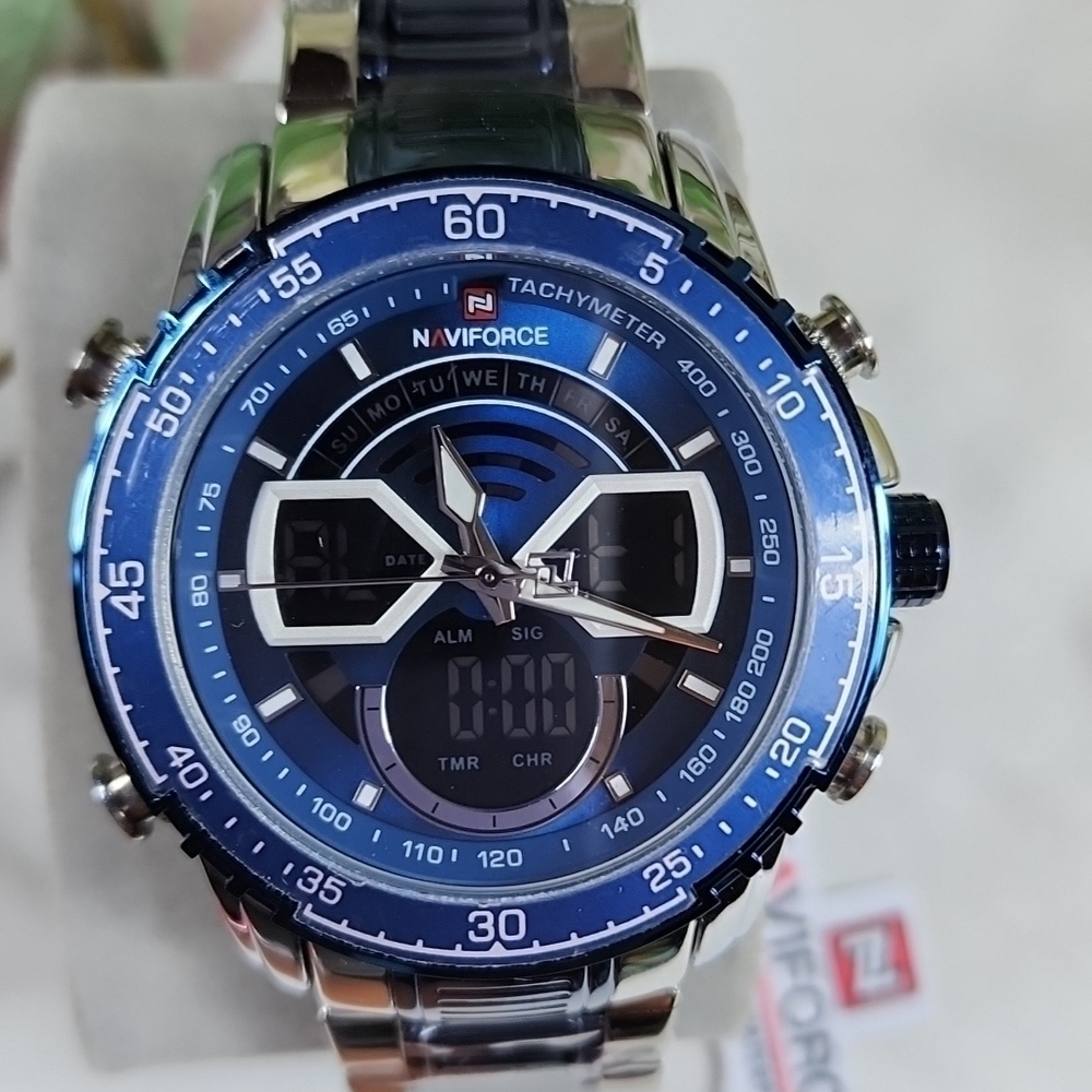 SIKVER n BLUE MEN'S MILITARY WATCH